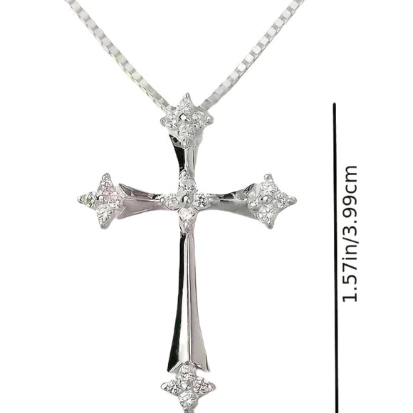 Cross Necklace - GOLD and SILVER Available - Picture 4 of 4